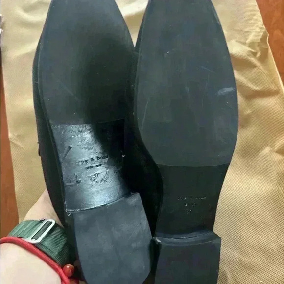 Rag & Bone Leather Black Mules Size 37 - Picture 6 of 8